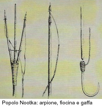 Attrezzi da pesca Nootka